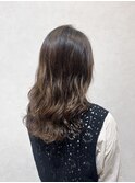 【コテ巻き風パーマ】セミロング32mm風