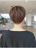 刈り上げ丸みショート/ショートカット/ショートヘア/30代/40代
