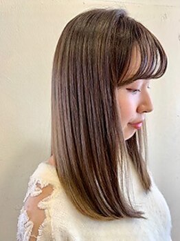 アンヴィ(an-vi)の写真/1人1人の髪質に合わせた薬剤選定でダメージを軽減！悩みを解消しながら叶える、滑らかなサラ艶ストレート☆