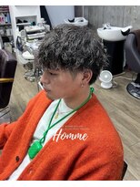 オムファミーユラグ(homme, famille raugh) シャドウパーマ