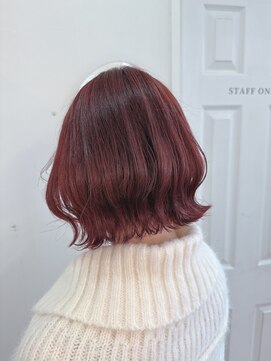 ジーナ  札幌大通(Zina) 美髪＊切りっぱなしボブ＊ピンクブラウン/髪質改善/Zina札幌大通