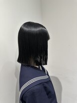 ジエクト 本店(The Ect)&nbsp;19 刈り上げボブ エンドカラー ホワイトブロンド