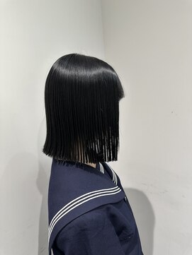 ジ エクト 心斎橋(The Ect) 19 刈り上げボブ エンドカラー ホワイトブロンド