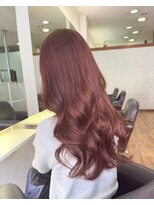 ヒップスデコ(Hip's deco) ピンクベージュ×レイヤーロング「Hip's season style」