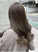髪質改善カラーくすみオリーブベージュ