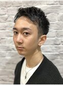 無造作アップバングショート【新宿/理容室/バーバー】