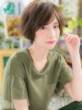 カバーヘアアンドスパ ブリス 浦和(COVER HAIR&SPA bliss) アシンメトリー切りっぱなしショートウルフc7浦和20代30代40代