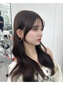 前髪顔まわり韓国ヘアレイヤーカットサイドバンク2wayバンク韓国
