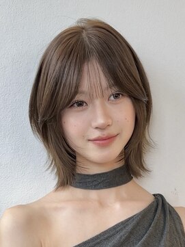 ロンドブルーム 天神大名店(Lond Bloom) ミディアムヘア韓国ボブタッセルボブレイヤーボブデザインカラー