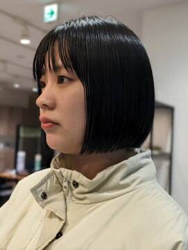 ラブリカ(lovelica) ブルーブラックぱっつんボブ!