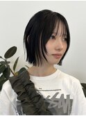 栄外ハネナチュラル大人可愛い韓国ボブ