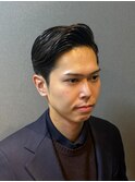 ビジネスフォーマル ツーブロックショート 七三オールバック