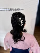 ルネッサンスヘアー ラファエロ(RAFFAELLO) 袴ヘア 袴ヘアアレンジ 袴スタイル ハーフアップ