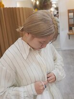 ディッセンバー 伊勢崎(December) 切りっぱなしボブ/ミニボブ/丸くないボブ/ヘーゼルベージュ