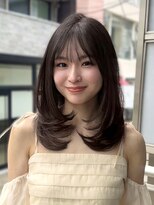 コート 表参道(Cote)&nbsp;美髪レイヤーカット／顔まわりレイヤー／ロングレイヤ 一/前髪
