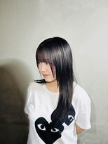 ヨンマルイチ(401) 深みショコラベージュ×顔まわりレイヤーロング