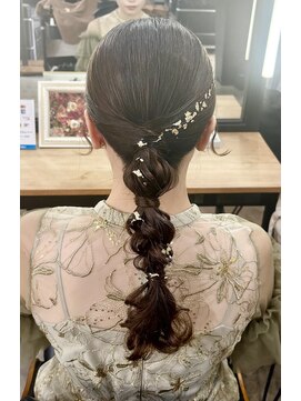 ダリア(Dahlia) 金箔付き編み下ろし