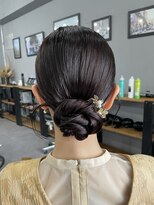 ウェイビー 桜木町店(WAVY)&nbsp;【WAVY hair set】結婚式ヘアセットタイトカチモリフルアップ