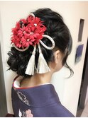 卒業式　ヘアセット　横浜　袴着付　15