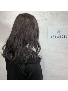 バカンス(VACANCES) THROWカラー　ダークアッシュ