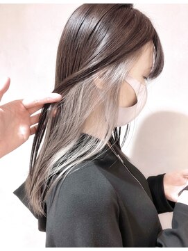 エミス バイ メルト 吉祥寺(emis by melt) 【堀惠洋平】インナーカラー  オリーブベージュ　20代/30代/40代