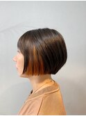 インナーカラーボブ