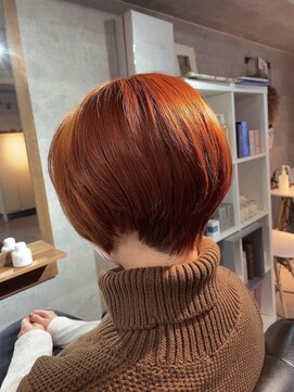 イフ ヘアーサロン(if... hair salon) ☆お客様style☆ハンサムショート×キャロットオレンジ