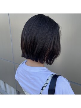 ファースト 泉中央店(first) 切りっぱなしボブ、ブラウンカラー◎20代30代40代50代