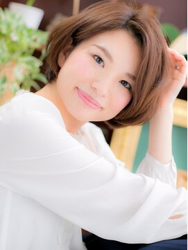 カバーヘア イヴ 戸頭店(COVER HAIR EVE) ニュアンスカラーひし形ショートマッシュボブc5戸頭20代30代40代