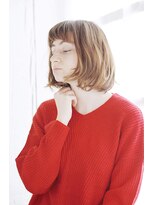 トレス プラス エヌ(TRESS+n)&nbsp;20代30代40代　ショートバングでアンニュイ ボブ【堅田】