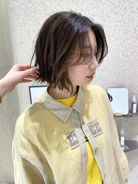 マイル 渋谷(mile) ボブ×ニュアンスパーマ