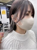 インナーカラーショコラアッシュヘルシースタイル波巻きぎゃう