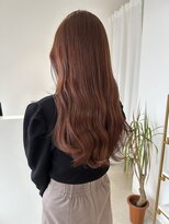 コト 福井大和田店(coto)&nbsp;福井　大和田　ブリーチなしピンクベージュ　艶髪ロング　20代