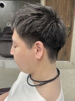 フイ 自由が丘(men's salon Hui)&nbsp;メンズ/アップバング/ツーブロックマッシュ/束感ショート波巻き