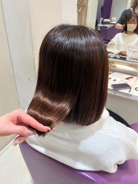 ハピネス 河原町店(Happiness) 髪質改善 レイヤーカット ベージュ グレージュ 20代 30代 40代