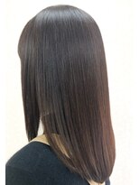 黄ぐまくん美容室 セミロング 酸熱トリートメント