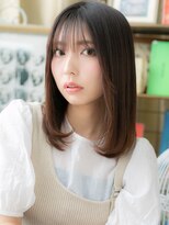 カバーヘア ブリス 大宮西口(COVER HAIR bliss)&nbsp;シースルーバング裾カラー小顔艶感ストレートc5大宮20代30代40代