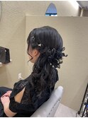 サイドポニーアレンジ