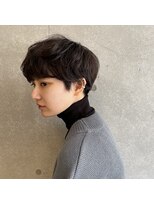 アッシュ 茗荷谷店(Ash)&nbsp;白髪ぼかしハイライト　ショートヘア