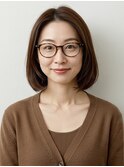 40代にオススメ★ナチュラルシンプルボブ