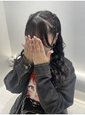 【新宿駅/新宿三丁目/ヘアセット/ハーフツイン/推し活ヘア】