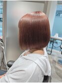 20代30代大人可愛い透明感ピンクブラウンケアブリーチ小顔