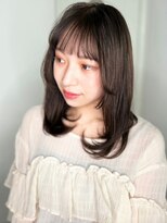 カバーヘア ブリス 志木南口駅前店(COVER HAIR bliss)&nbsp;姫カットレイヤー黒髪小顔エアストレートp1志木20代30代40代