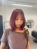 ワンバイワンヘアーツー(OnexOne HAIR2)&nbsp;ブリーチなしレッド/ブリーチなしダブルカラー