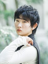 クレスアール メンズライクショート/黒髪ショート/束感ショート