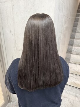 ルノン(LUNON) 暗めカラーグランマッシュデザインカラーフェイスフレーミング