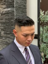 ヒロギンザバーバーショップ 神楽坂店(HIRO GINZA BARBER SHOP)&nbsp;ライン７、３分けフェード