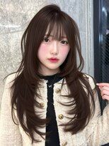 ロンドウル 熊本(Lond ulu) ミディアムヘア/暗めカラー/デザインカラー/韓国ヘア/髪質改善