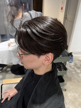 センターパート/縮毛矯正/ストレート/ナチュラル縮毛矯正