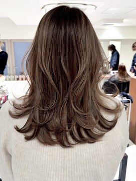 ヘアサロン リボーン(Hair salon Reborn) 王子ボブ白髪ぼかしハイライトショートボブレイヤー20代30代40代